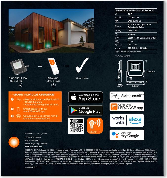 Produktbild Ledvance Smart+ Multicolor (630 lm, IP65)
