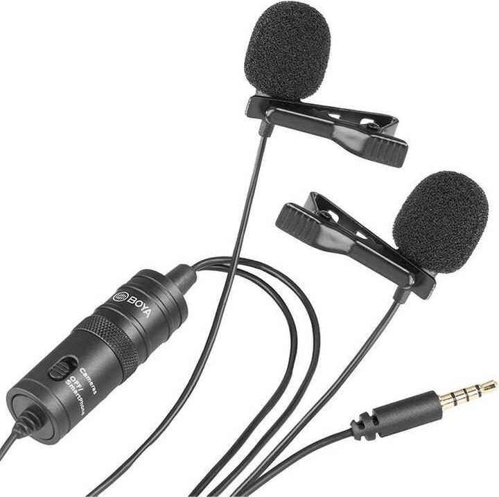 Actual product image Boya BY-M1DM Dual Lavalier