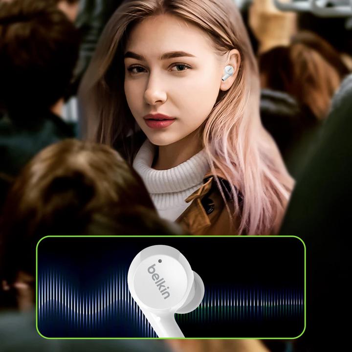 Immagine prodotto Belkin Soundform Rise (Nessuna soppressione del rumore, 7 h, Senza fili)