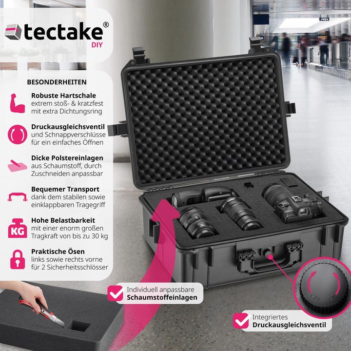 Image du produit tectake Valise de protection matériel photo (Mallette photo, 35 l)