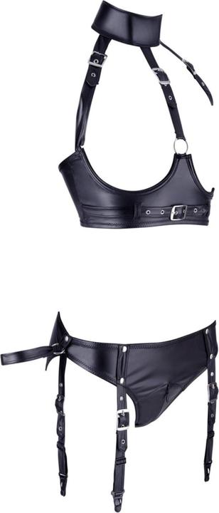 Produktbild Cottelli Collection Ouvert-BH & Straps-Slip (L)