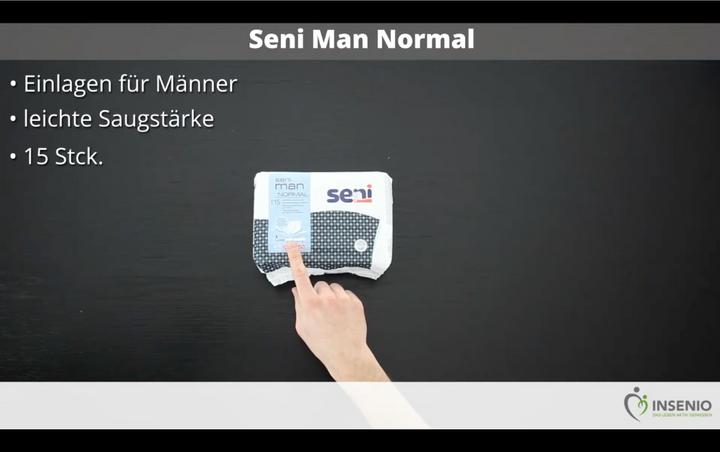 Image du produit Seni Man Normal protections anatomiques respirantes 21.5x28.5cm 2.5 gouttes (15 x, Normal)