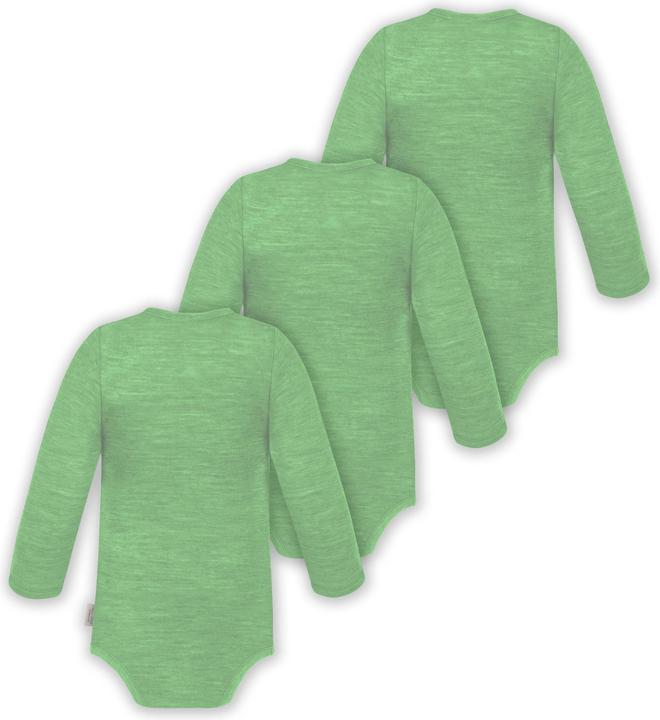 Actual product image Normani 3-pack multipack baby bodysuit merino long-sleeved body with buttons - 9345 (56)
