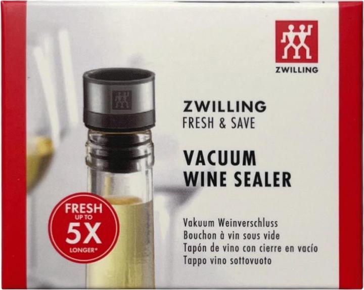 Actual product image Zwilling Vacuum wine stopper, 3x3x4 cm, grey (Wine stopper)