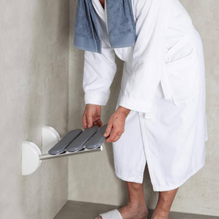 Image du produit Ridder Siège de douche rabattable Assise grise (130 kg)