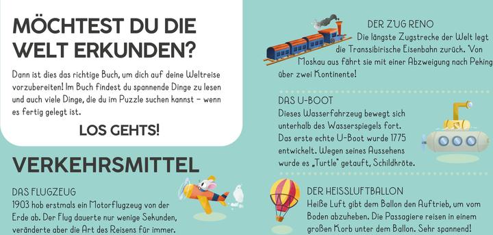 Produktbild Die Welt. Meine Erste Puzzle Box (36 Teile)