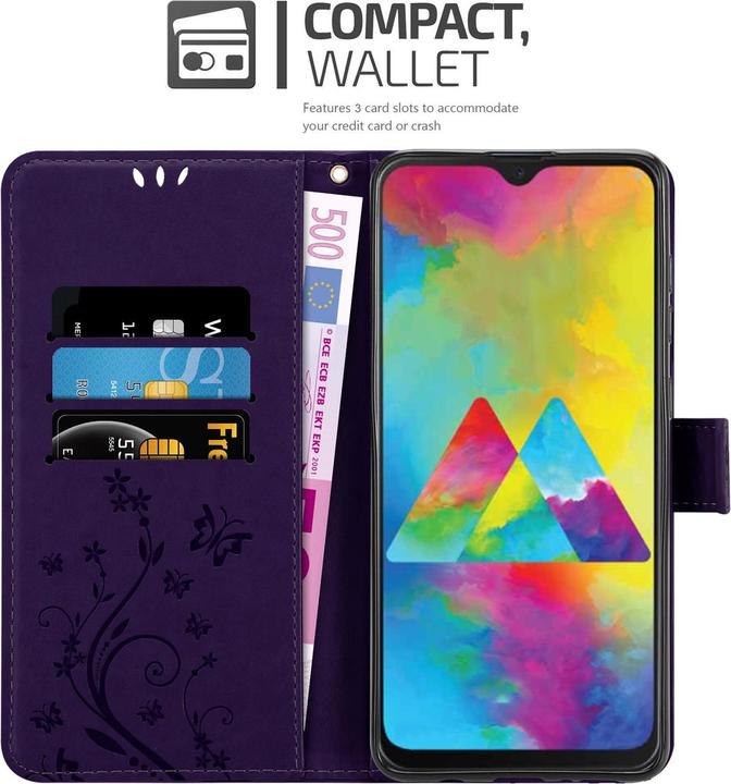 Immagine prodotto Cadorabo Copertina del libro di fiori (Samsung Galaxy M30s, Samsung Galaxy M21)