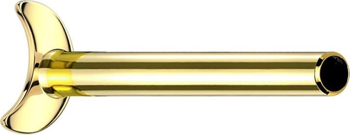 Star Piercing Micro Threadless Labret-Stab Mond vergoldet (Titan G23, ohne Messing)