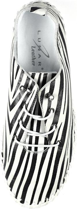 Actual product image Lunar Canvas Shoes St Ives Zebra Pattern Leather (40)