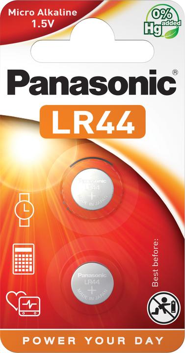 Produktbild Panasonic Micro Alkali LR44 (2 Stk., LR44, 120 mAh)