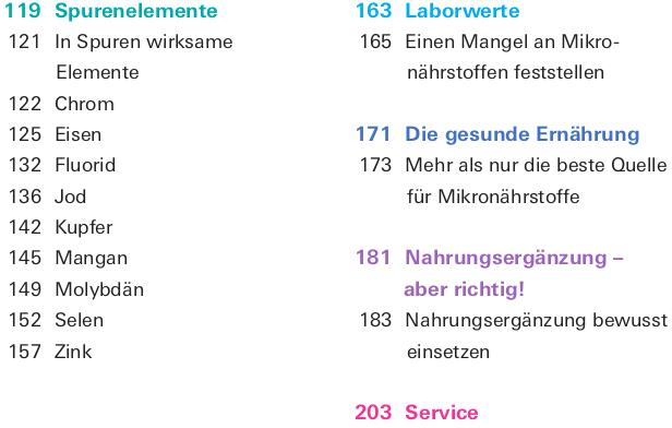 Nutritional values and ingredients Vitamine, Mineralstoffe, Spurenelemente (German, Prof Dr Bernhard Watzl, Dr Angela Bechthold, 2024)