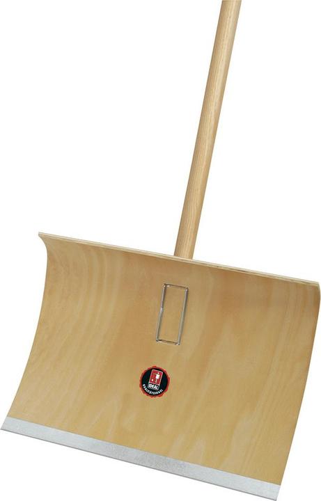Actual product image Ideal Snow shovel 350 x 500 mm, wood, with protective edge and handle