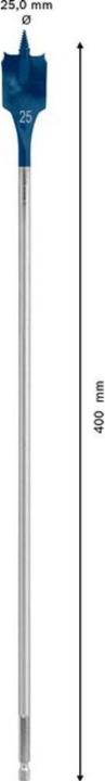 Actual product image Bosch Professional Zubehör Expert SelfCut Speed flat milling drill, 25 x 400 mm (25 millimetres)