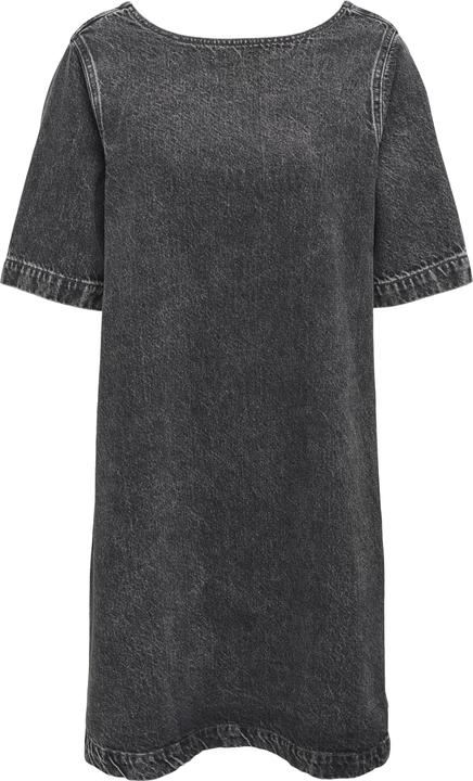 Actual product image Only Voluminous fit round neck short dress denim dress (XL)