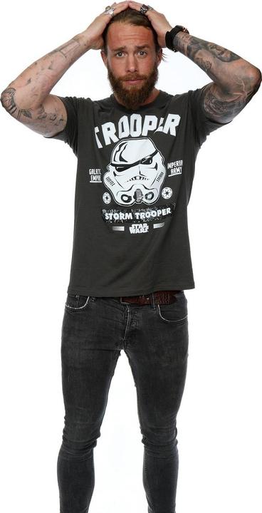Actual product image Star Wars Mens Stormtrooper Collegiate T-Shirt (XXL)