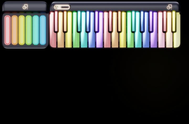 Image du produit Popu Music PopuPiano 1 Smart Portable Piano - PopuPiano lumineux avec PopuBag (29 Boutons)