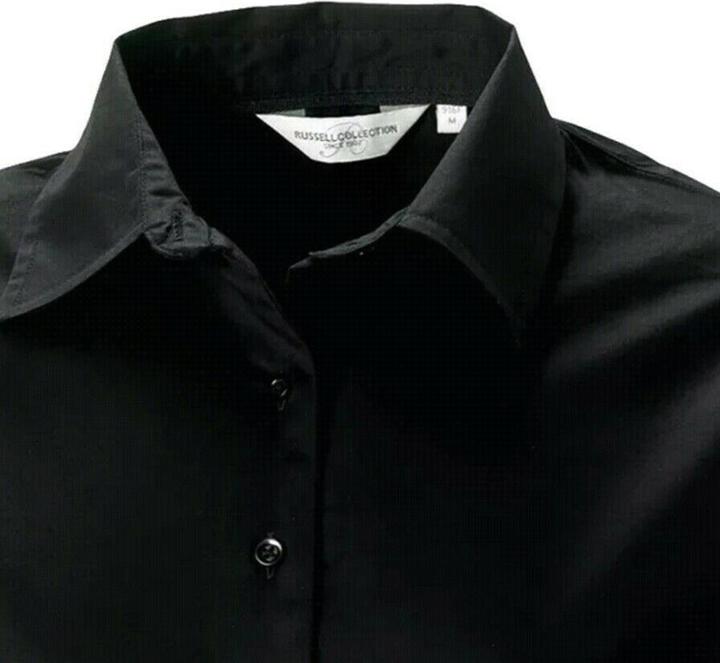 Produktbild Russell Collection Easy Care Oxford Bluse Langarm (3XL)