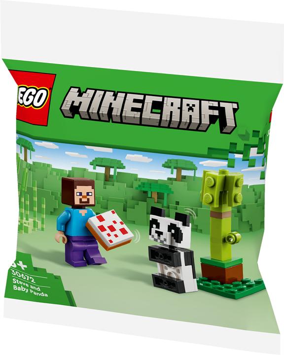 Minecraft Steve avec bébé panda (30672, LEGO Minecraft)