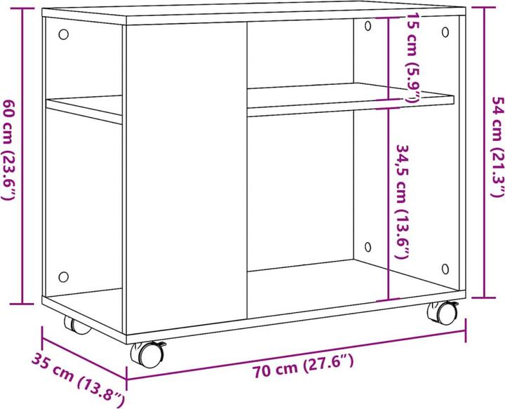 Actual product image VidaXL Lisotianka (70 x 32 x 15 cm)