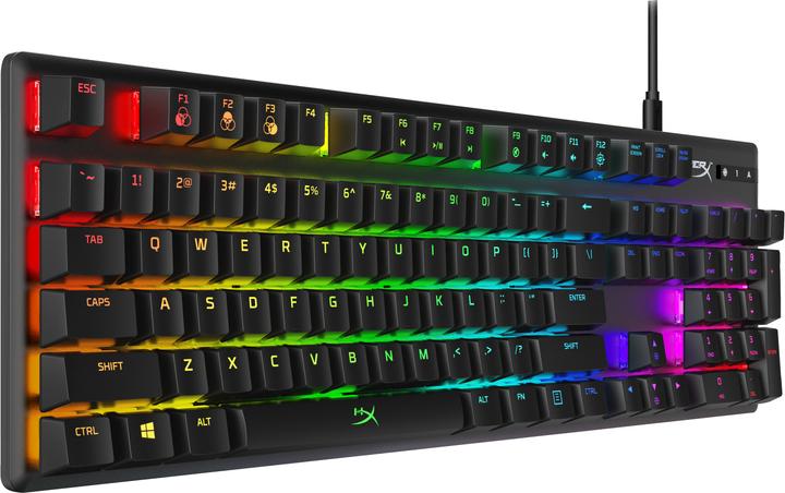 Actual product image HyperX Alloy Origins Mechanical Gaming Keyboard, US Layout, Blue Switch (US, Cable)