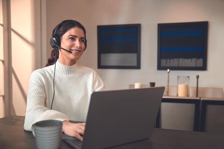 Actual product image Jabra Evolve2 30, MS Stereo Headset (Cable, USB-C)