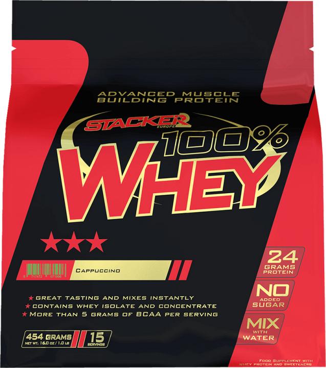 Immagine prodotto Stackers 100% siero di latte (Cappuccino, 454 g)