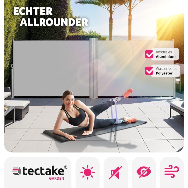 Produktbild tectake Doppel-Seitenmarkise (6 m)