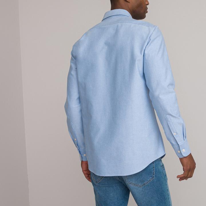 Image du produit La Redoute Collections Chemise oxford avec col boutonné (M)