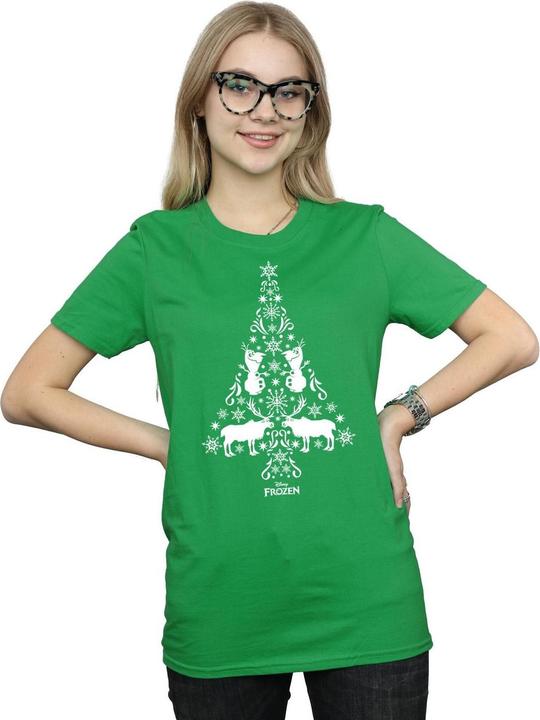 Immagine prodotto Disney Frozen Christmas Tree Maglietta Ampia Donna (L)