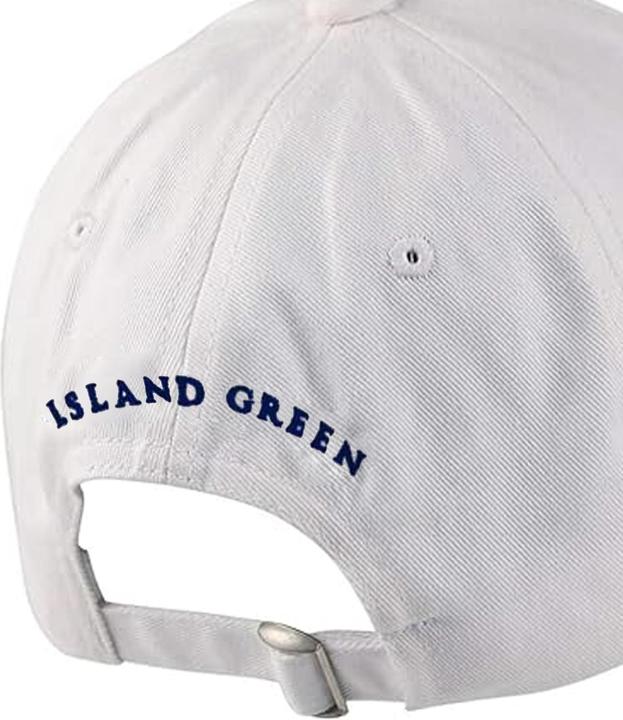 Actual product image Island Green Mens Logo Curved Peak Golf Hat (One size)