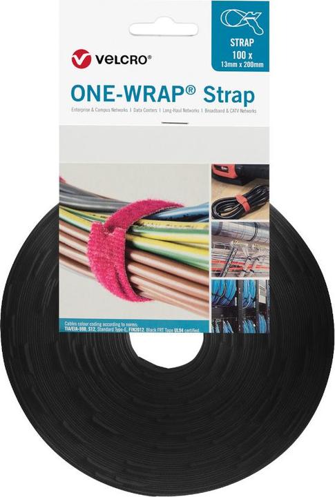 Immagine prodotto Velcro brand One-Wrap Strap (Fascette in plastica, 200 mm, 100 pz.)
