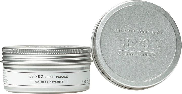 Depot No. 302 Clay Pomade 75 ml (Haargel, Haarpomade, 75 ml)