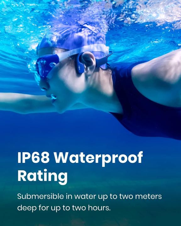 Image du produit Shokz OpenSwim (pas de réduction du bruit, 8 h, Sans fil)