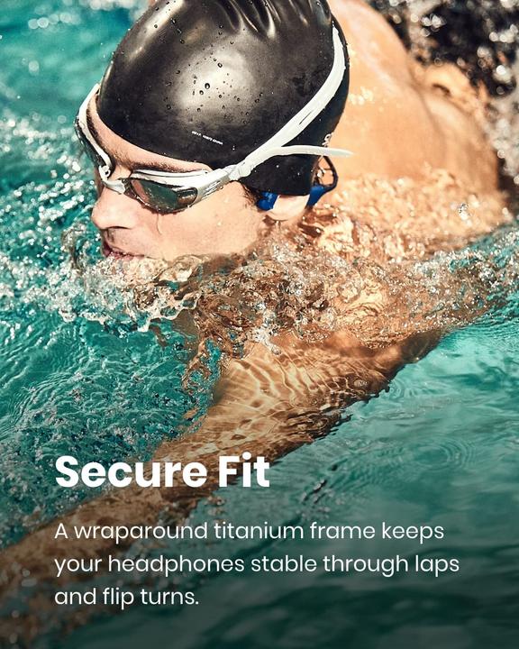 Image du produit Shokz OpenSwim (pas de réduction du bruit, 8 h, Sans fil)