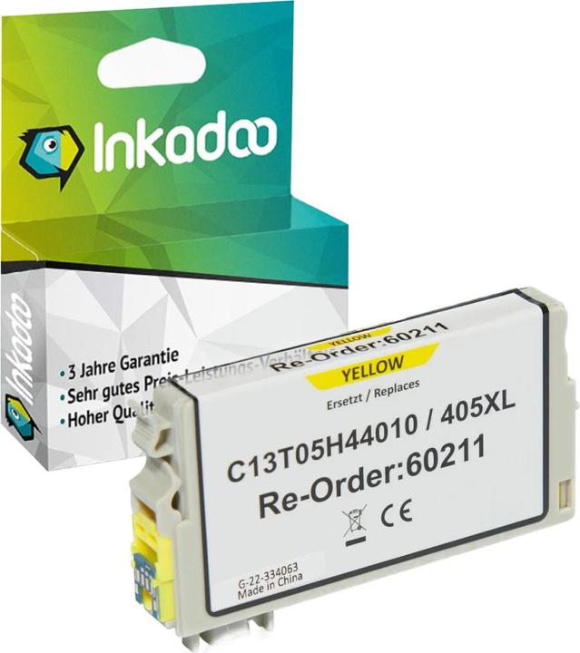 Produktbild Inkadoo Druckerpatronen kompatibel mit Epson C13T05H44010 / 405XL Tintenpatrone