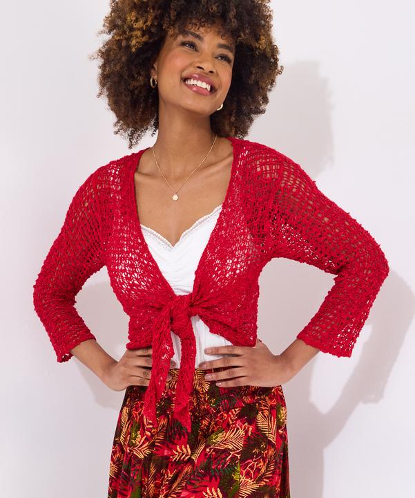Produktbild Joe Browns Lightweight Popcorn Knit 3/4 Cardigan (One Size)