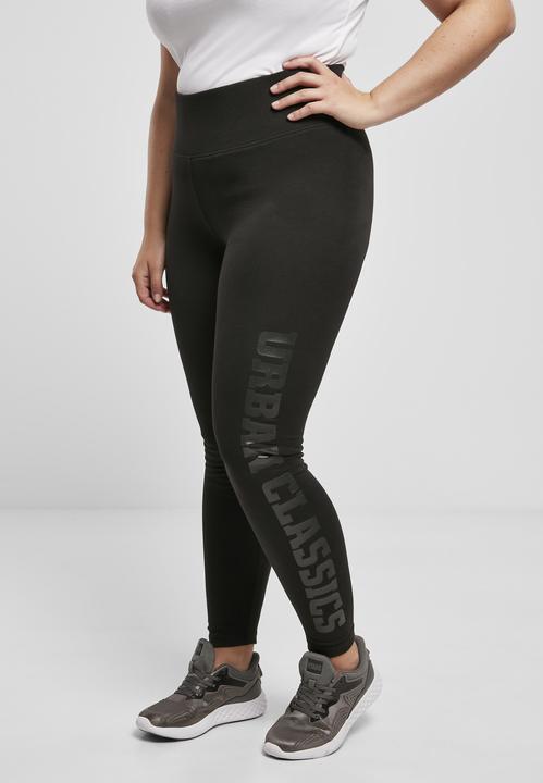 Actual product image Urban Classics Ladies High Waist Branded Leggings (XS)
