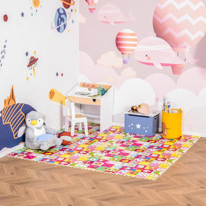 Produktbild Homcom Puzzlematte 16-teilig (61.5 x 61.5 x 1 cm)