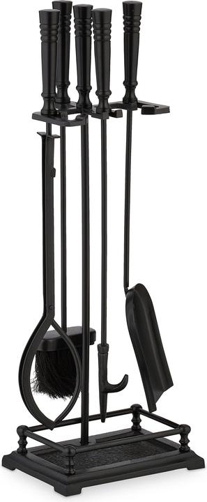 Immagine prodotto Relaxdays Set di posate da camino da 5 pezzi (23 x 16 x 64 cm)