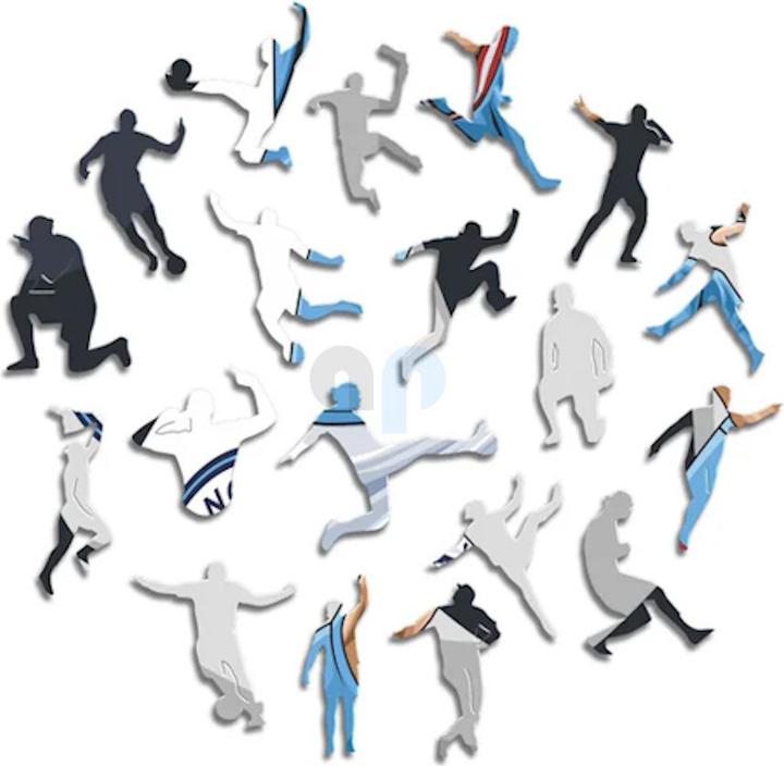 Actual product image Iconic Man City FC - Erling Haaland - Wooden Puzzle Size S (150 pieces) (150 pieces)