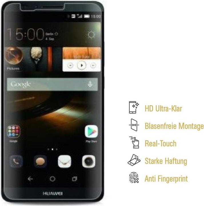 Actual product image Protectorking 2x Displayschutz HD Klar (2 Piece, Huawei Ascend Mate 7)