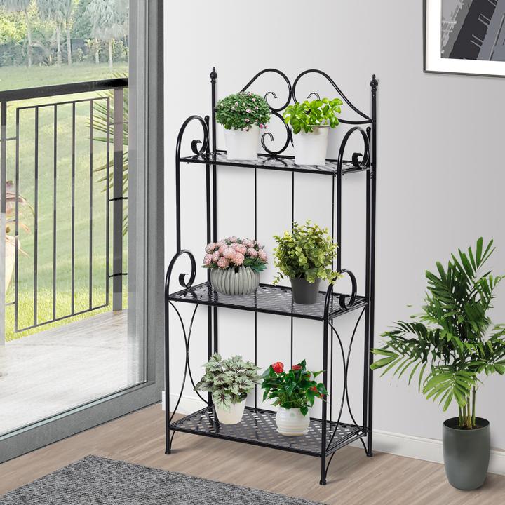 Image du produit Outsunny Étagère de jardin avec 3 étagères