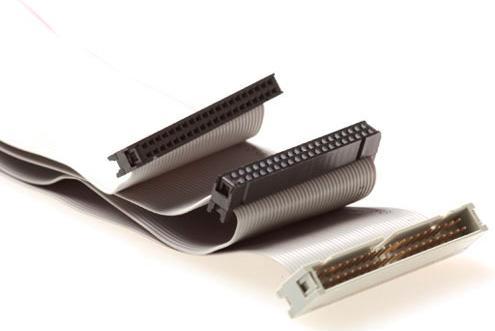Image du produit IDE flatcable 2x IDC40 femelle - 1x IDC 40 male, 0,75 m