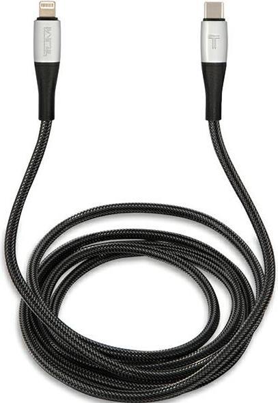 Actual product image Tumi TUCCSMFI cable USB-C - Lightning 1.5m Fast Charging czarny/black (1.50 m, USB 3.2 Gen 1)