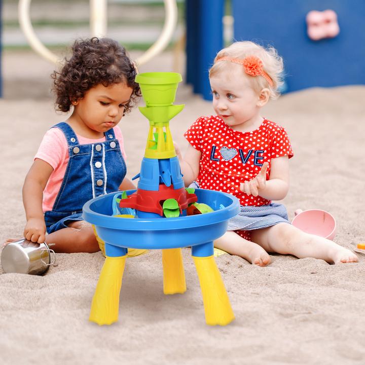 Produktbild Homcom Kinder Sandkastentisch mit 21-tlg. Zubehör