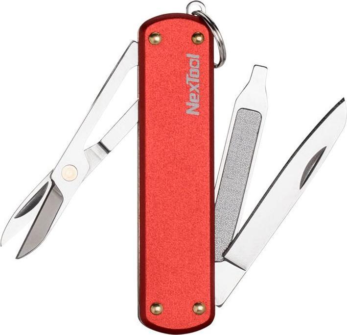 Actual product image NexTool Multifunctional mini pocket knife NE0142 ( red )