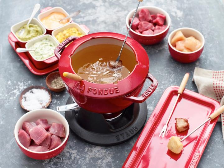 Actual product image Staub fondue set (Fondue Bourguignonne, Cheese fondue)