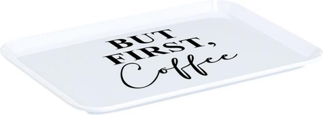 Immagine prodotto Zeller Present Tablett Melamin But first coffee 30.5x22 cm