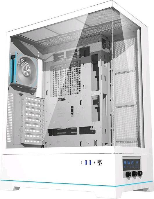 Produktbild Darkflash Tech Darkflash DY451L PRO computer case with fan (white) (ATX, mATX, ITX)