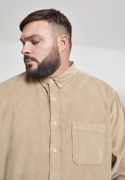 Produktbild Urban Classics UC Plus Size Corduroy Shirt (S)